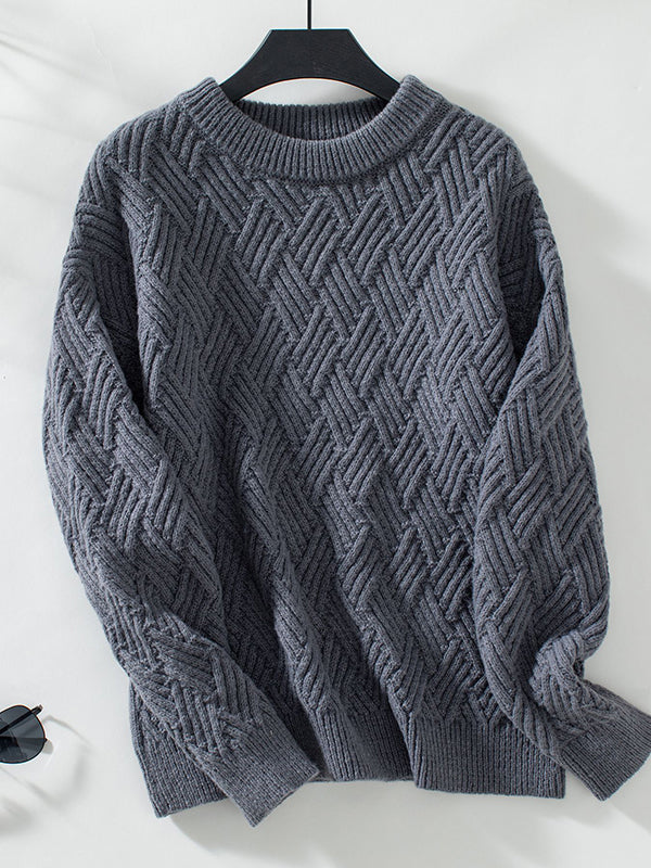 Monroe | Sweter z teksturowanym splotem