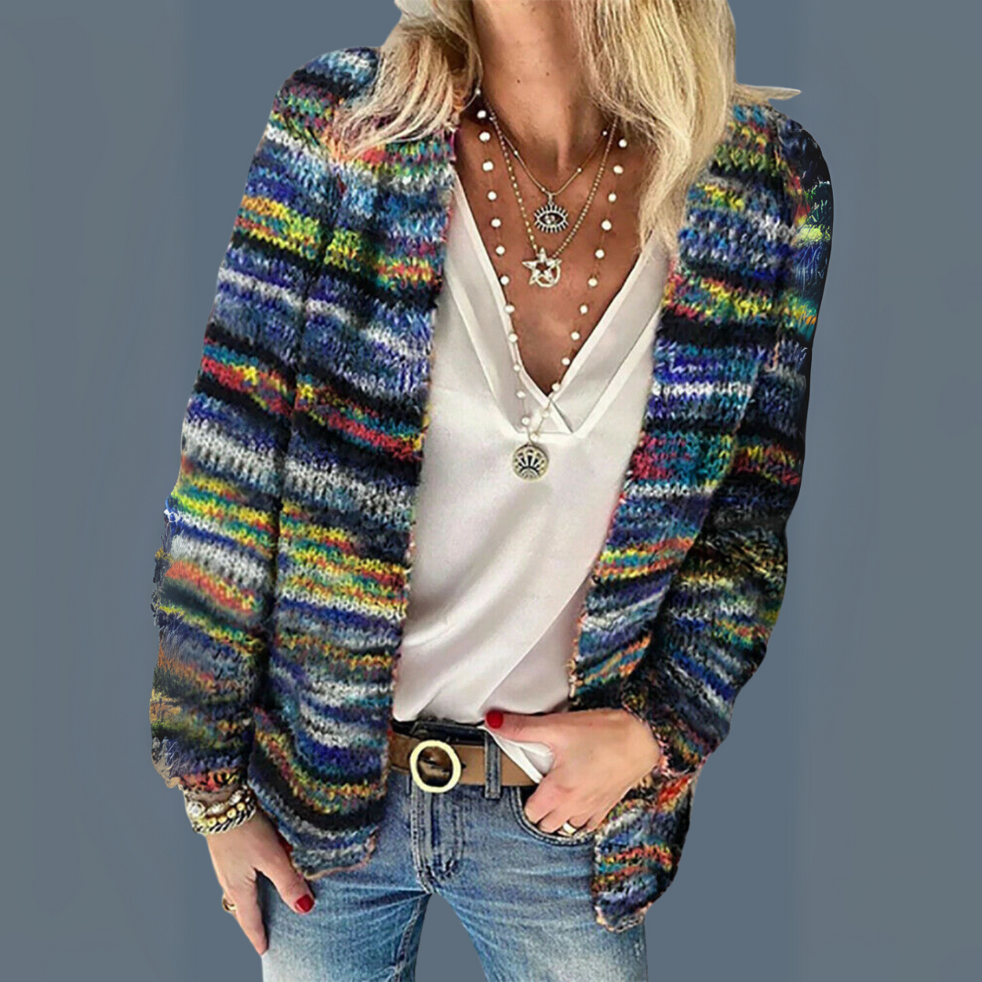 Penelope | Sweter z wielokolorowego dzianiny
