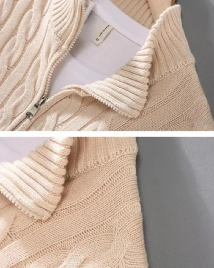 Pietro – Męski sweter z półzamkiem