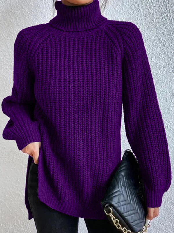 Ashlee | Gruby Sweter z Golfem