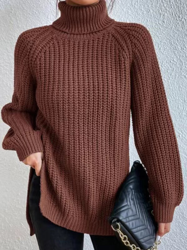Ashlee | Gruby Sweter z Golfem