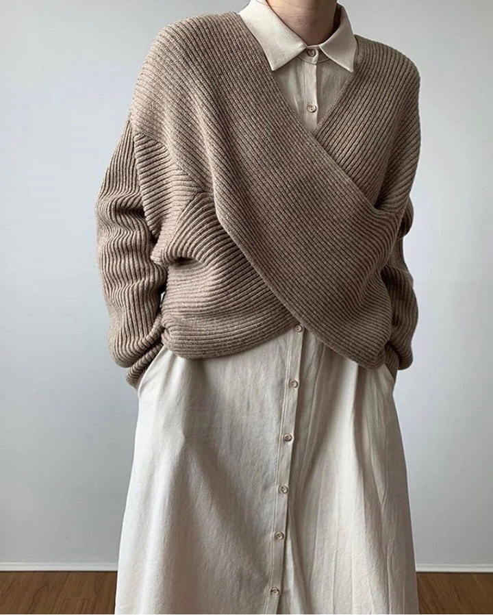 Alina | Stylowy sweter w sploty