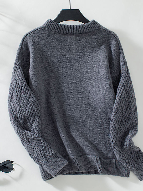Monroe | Sweter z teksturowanym splotem