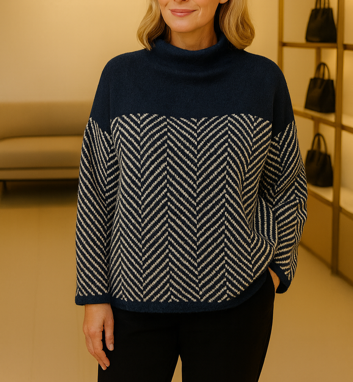Norah | Sweter z golfem z bawełny