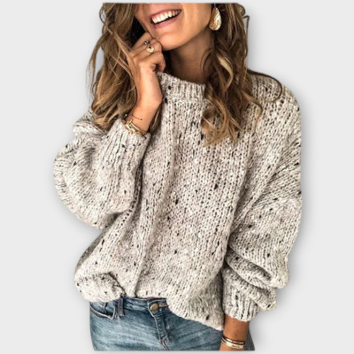 Sophie | Sweter z Prążkowanym Wzorem