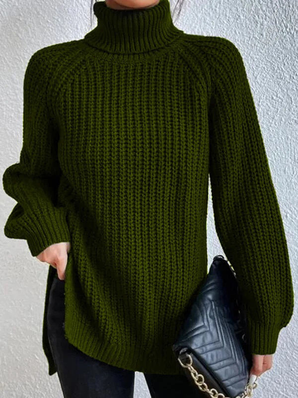 Ashlee | Gruby Sweter z Golfem