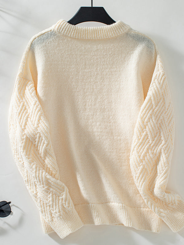 Monroe | Sweter z teksturowanym splotem