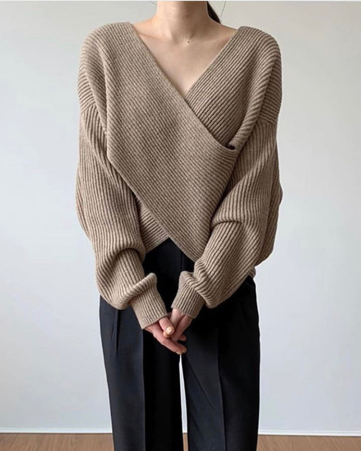 Alina | Stylowy sweter w sploty