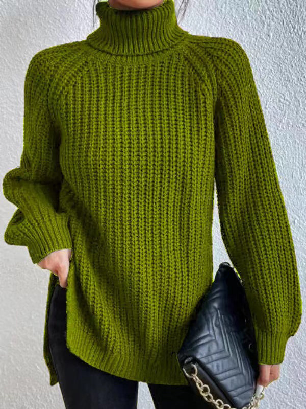 Ashlee | Gruby Sweter z Golfem