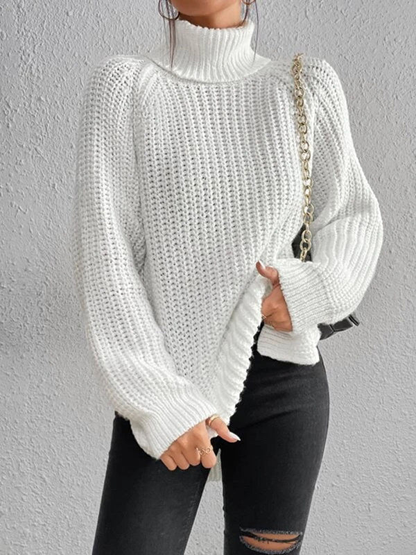 Ashlee | Gruby Sweter z Golfem