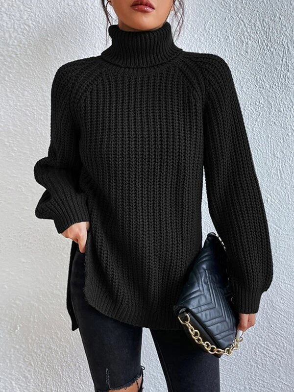 Ashlee | Gruby Sweter z Golfem