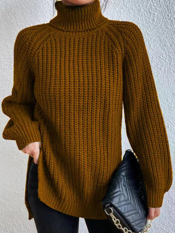 Ashlee | Gruby Sweter z Golfem