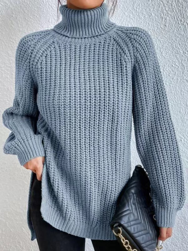 Ashlee | Gruby Sweter z Golfem
