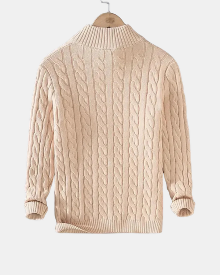 Pietro – Męski sweter z półzamkiem