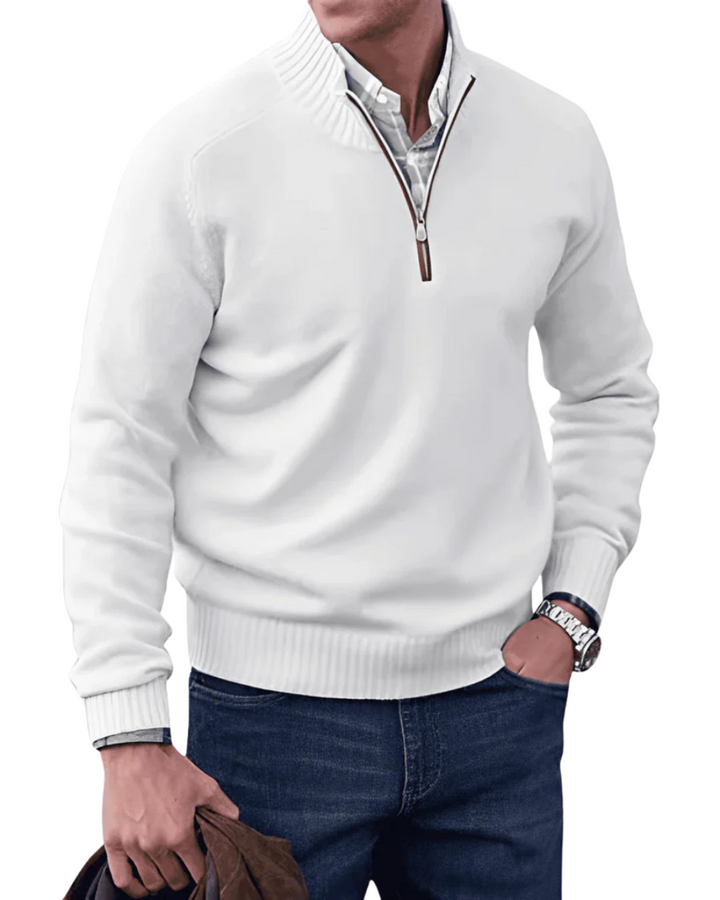 Casual – Męska bluza zapinana na zamek