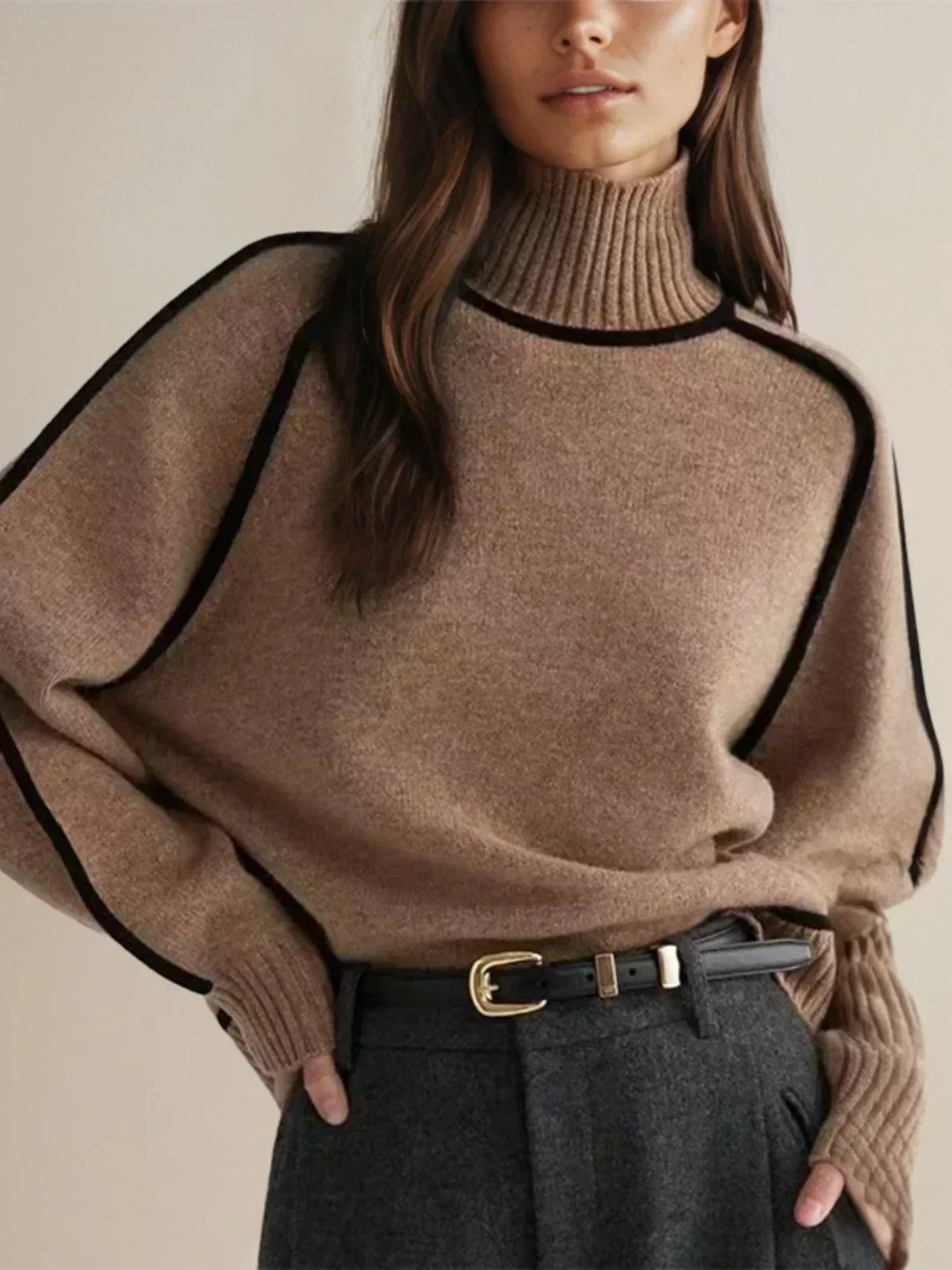 Donna | Elegancki sweter z golfem