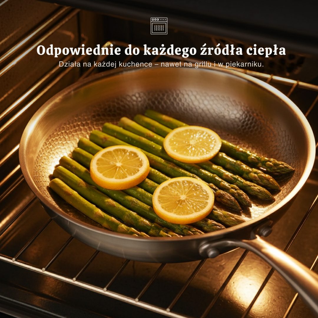 Patelnia z Młotkowanego Tytanu